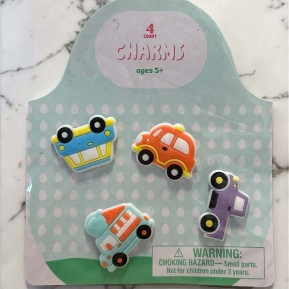 Kids Toy Car Croc Charms - (4 Pack)